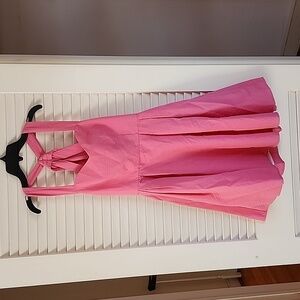 Lauren James pink seersucker dress in size small